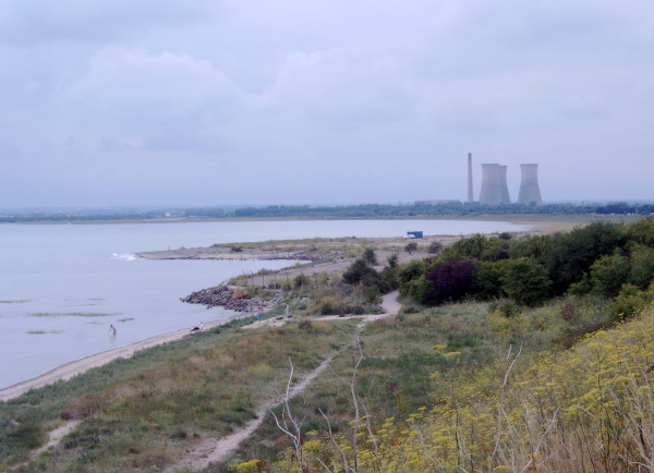 First view of the hoverport from the cliffs