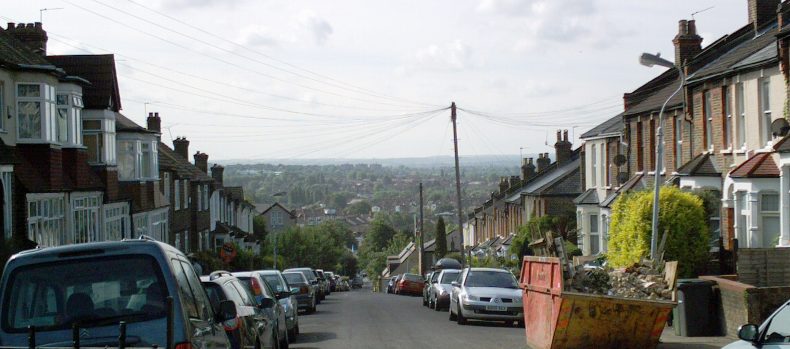 Looking south from Blythe Hill fields towards Kent