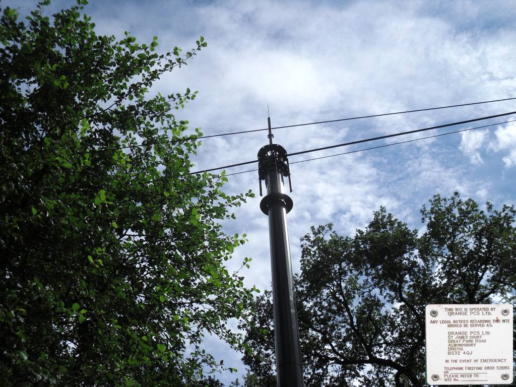 Orange cellphone tower