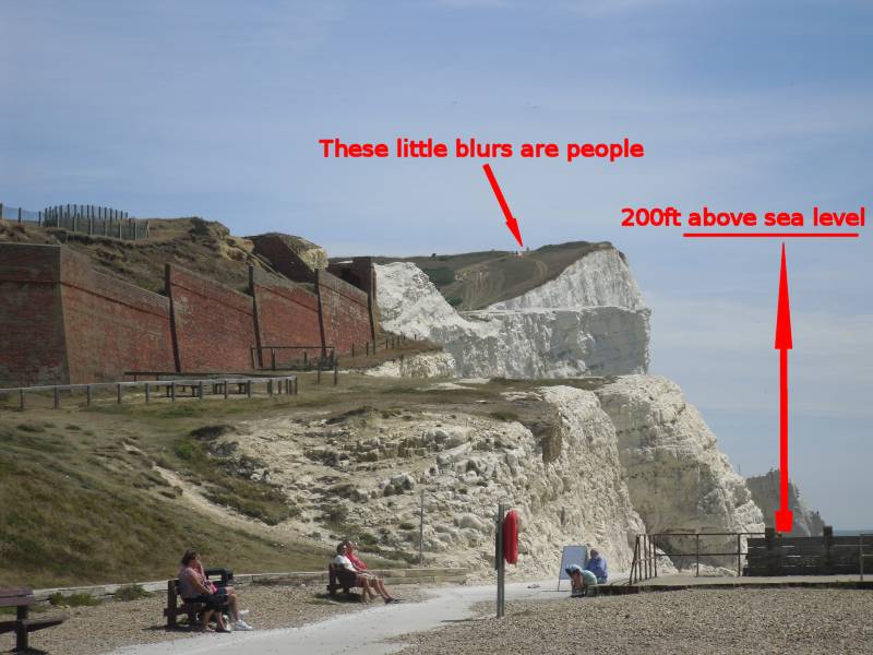 The cliffs at Seaford