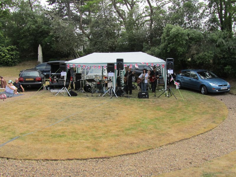 view of the bands marquee