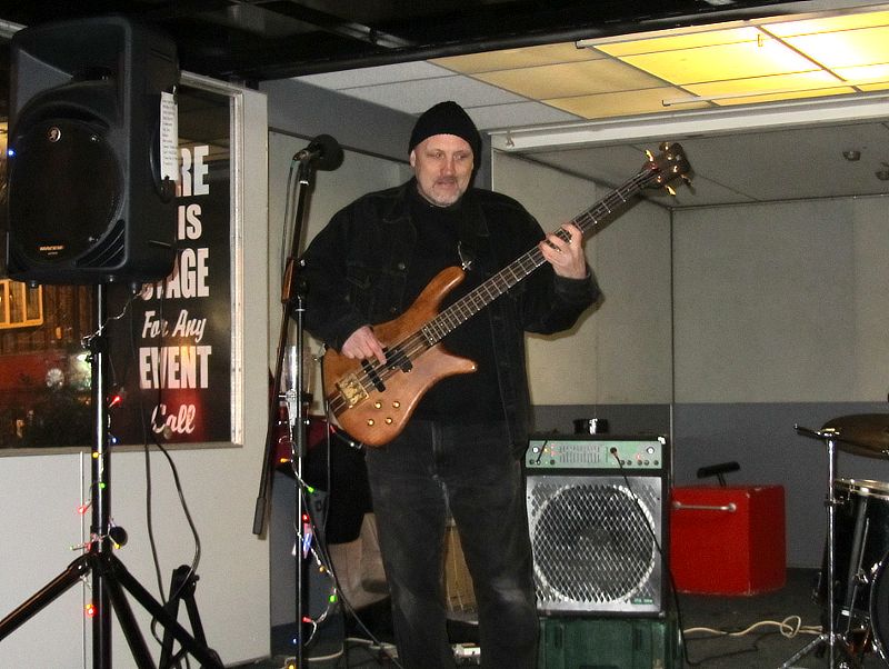 Steve Cox of Chain wears a beenie hat