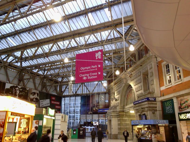 Waterloo station 5 days after the games had finished