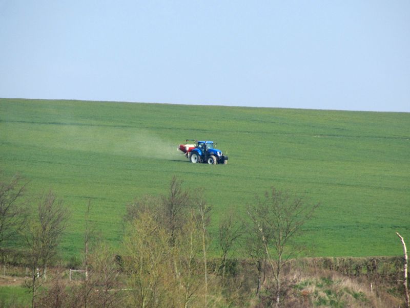 tractor in field