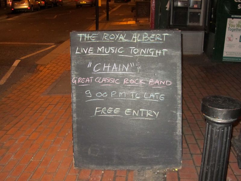 gig tonight at The Royal Albert