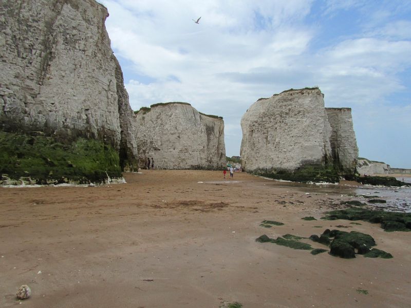 chalk stacks near Botany Bay, Margate