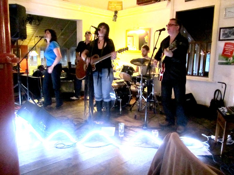 The Jo Bangles Band on stage