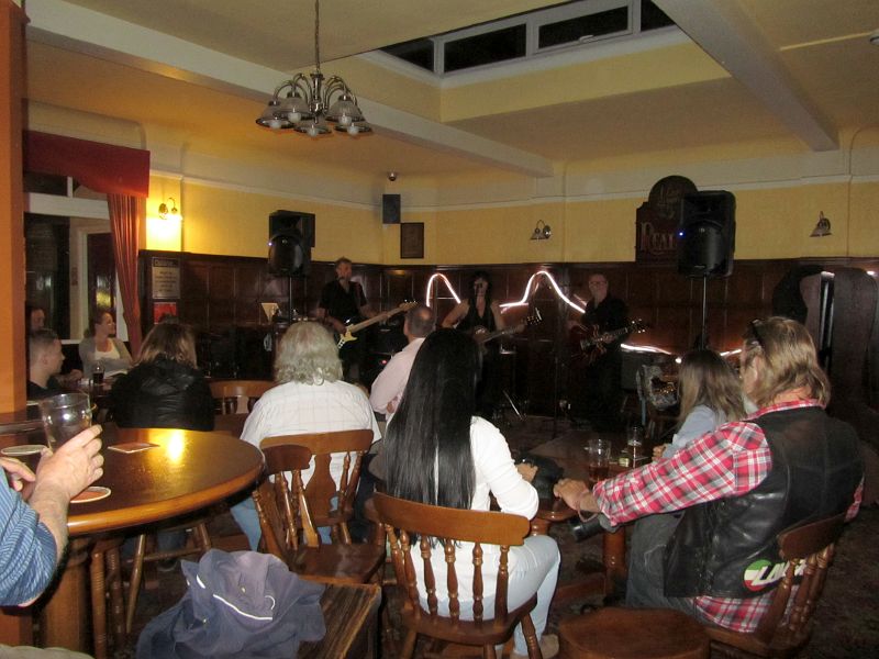 view from the bar of Chain at The British Oak