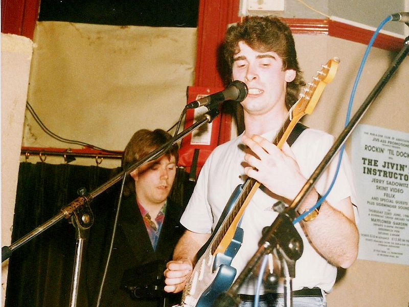 The Greyhound pub Sydenham in the days when they had gigs on in the back room