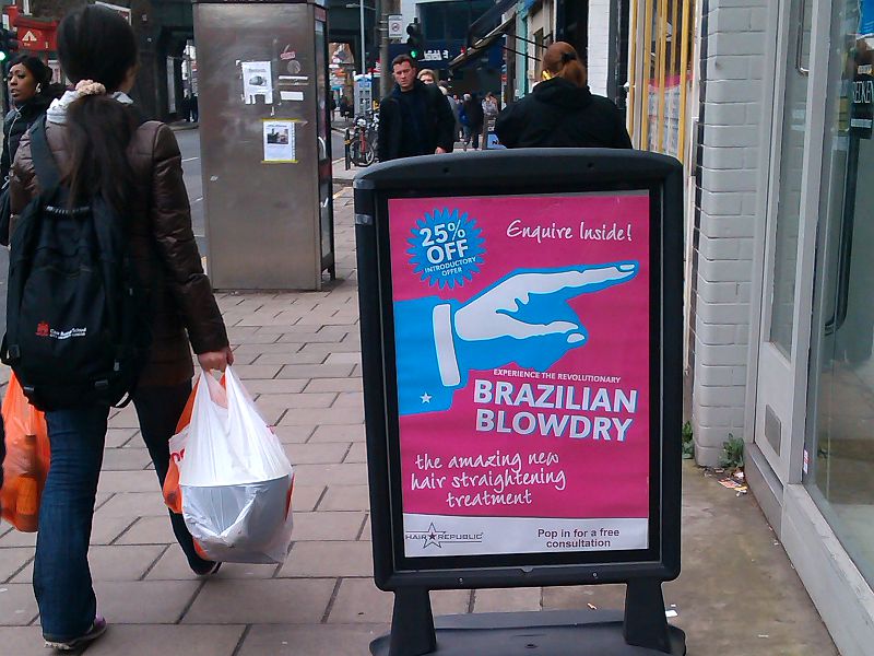 Brazilian blow dry poster