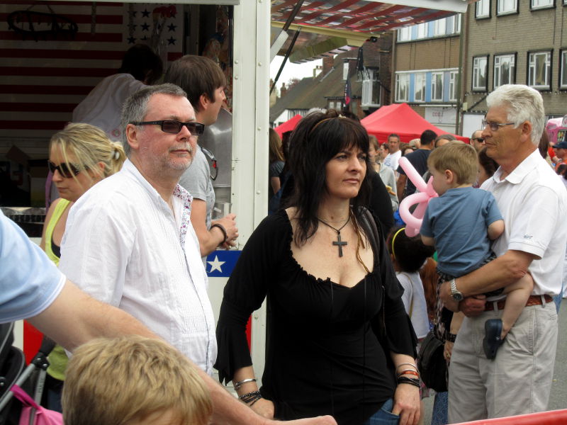 Chris Mayer and Jo Corteen look on with a critical eye