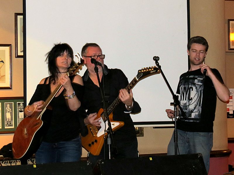Jo, Chris and special guest vocalist Jamie Bull