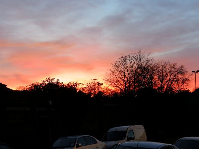 Sunset in Catford Sunday 8th December 2013