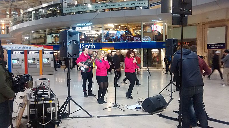 gig on Waterloo station 14th Feb 2014
