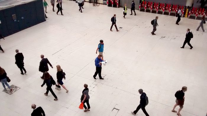 Waterloo station concourse