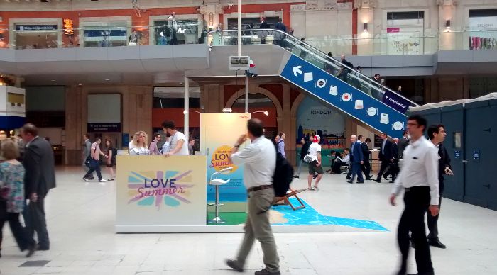 Waterloo station concourse