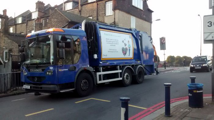 stinky Lewisham dust cart