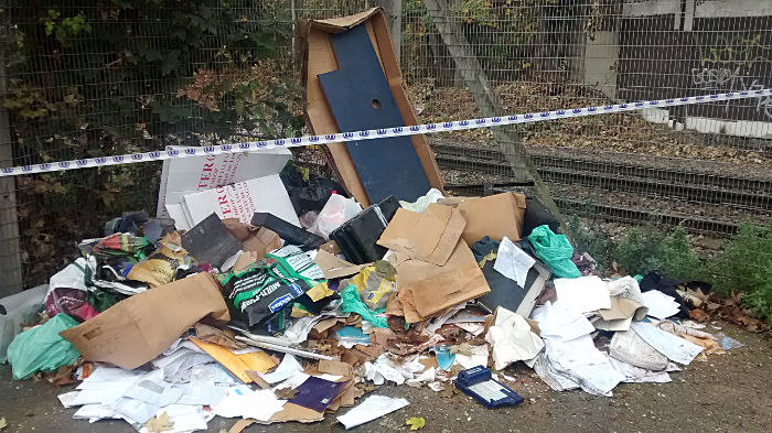 fly tipped rubbish