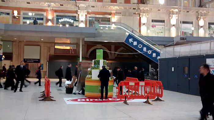 Birds Eye Steam Fresh on Waterloo concourse