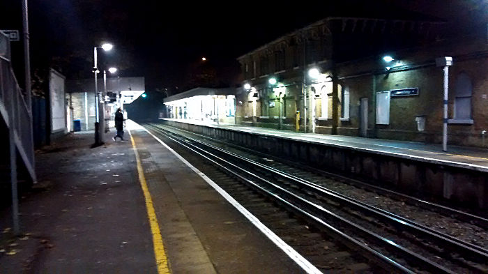 Catford Bridge station
                  looking almost deserted