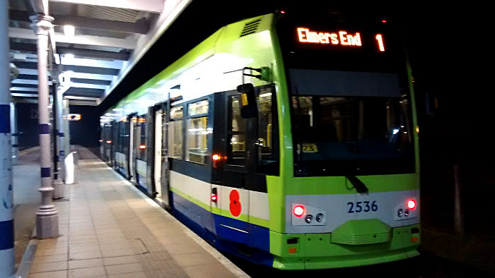 tram at Elmers End