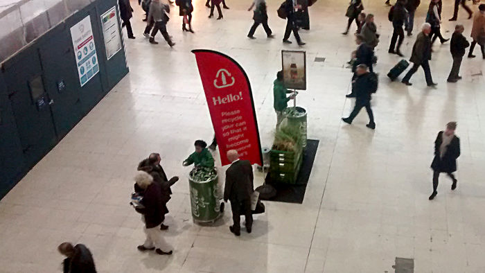 Coke Life on Waterloo
                  concourse