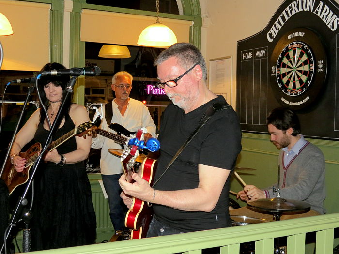 Chain on stage at The Chatterton
                    Arms