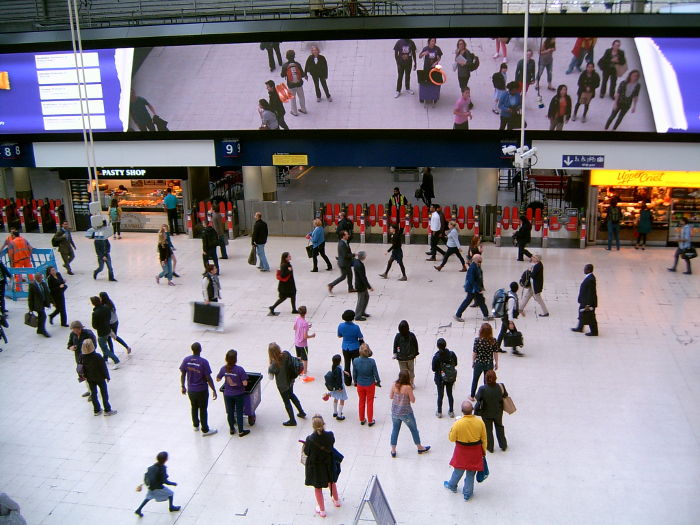 public humiliation at Waterloo
                    station