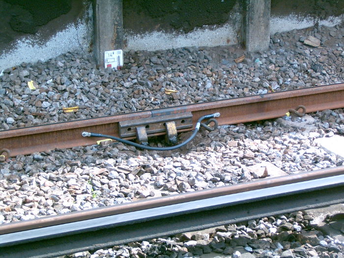 new rails held together by a clamp
