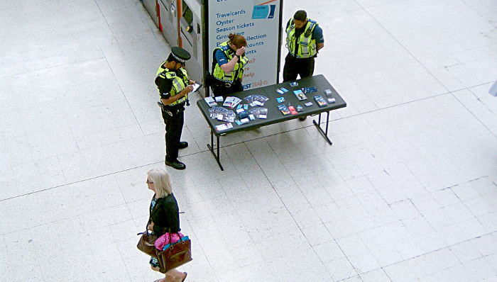 The long arm of the law at Waterloo
                    station