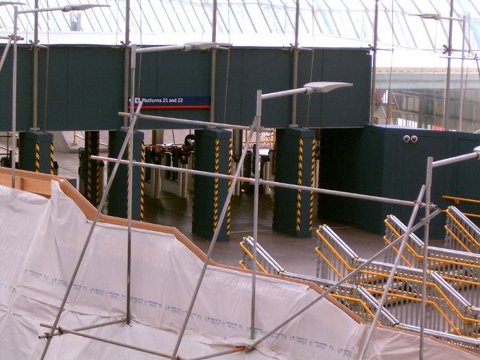 new ticket barriers at Waterloo platforms 21
                  and 22