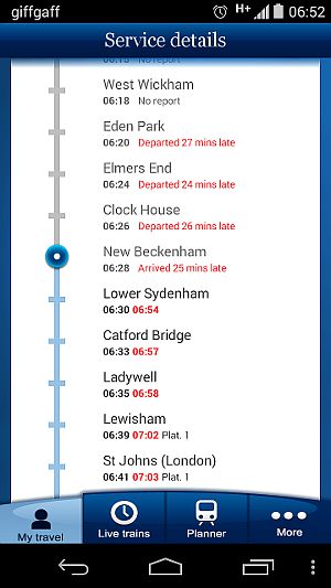 delayed trains this morning