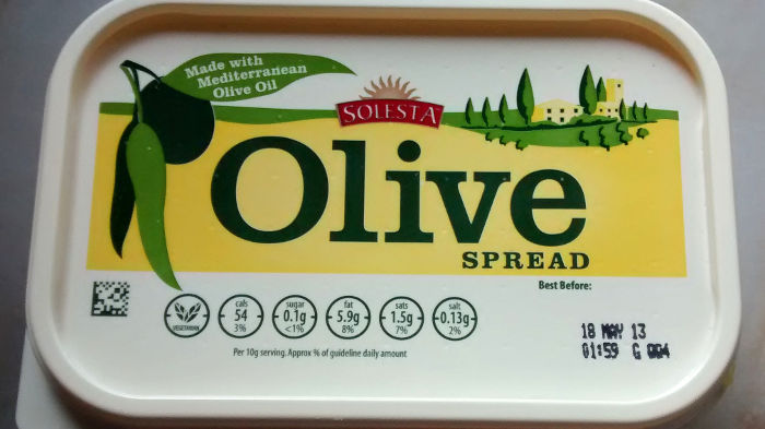 Olive oil based spread