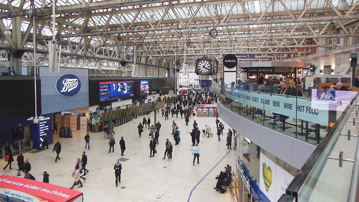 Waterloo station concourse