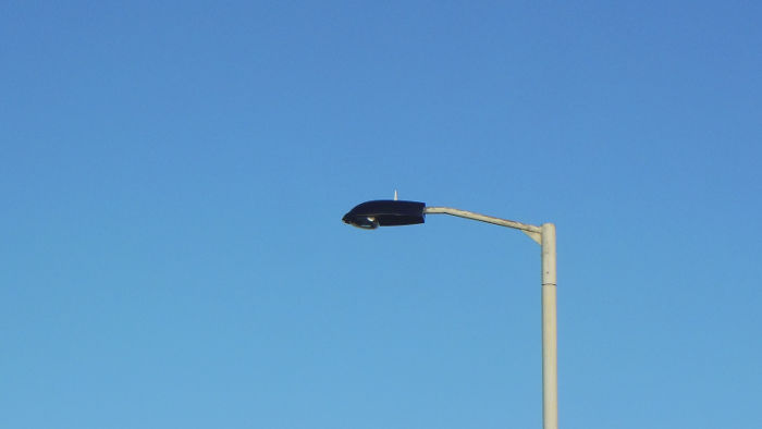 new streetlamp
                            head in profile