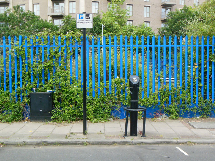 electric vehicle charging
                  point