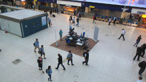 Waterloo
                                    station concourse