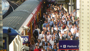 Commuters on South West Trains