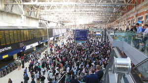 hundreds waiting for delayed
                                    trains