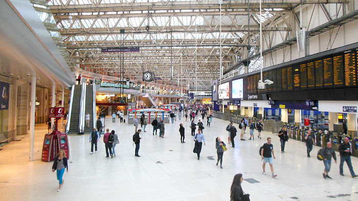 Waterloo station not looking very
                          busy