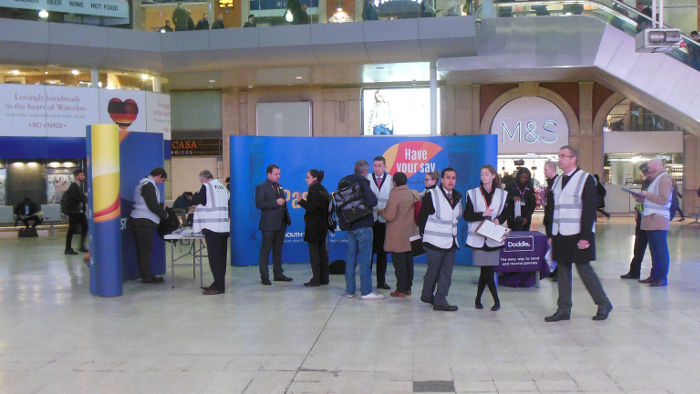 southwest trains staff ready to answer your
                    questions