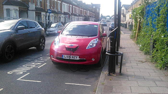car
                              charging point in use