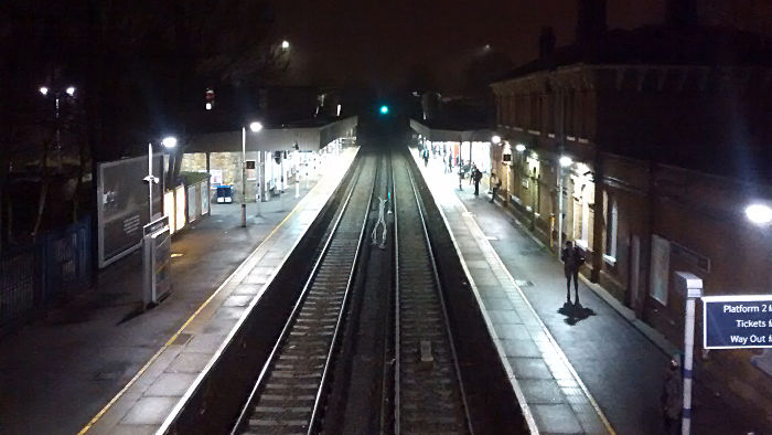 Catford Bridge station
                    looking south