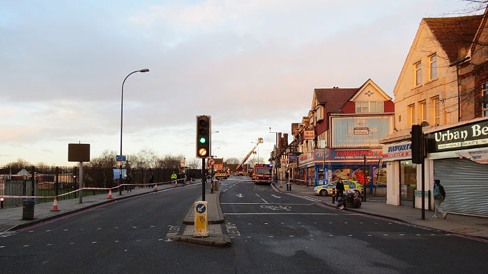 the south circular empty except for
                          emergency vehicles