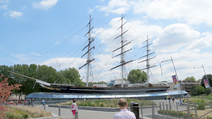 Another view of The
                          Cutty Sark