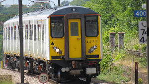 Class 317 train approaching
                                    Upminster