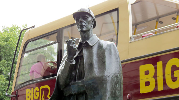 Sherlock Holmes
                          outside Baker Street