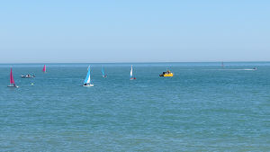 an assortment of boats off
                                    Eastbourne