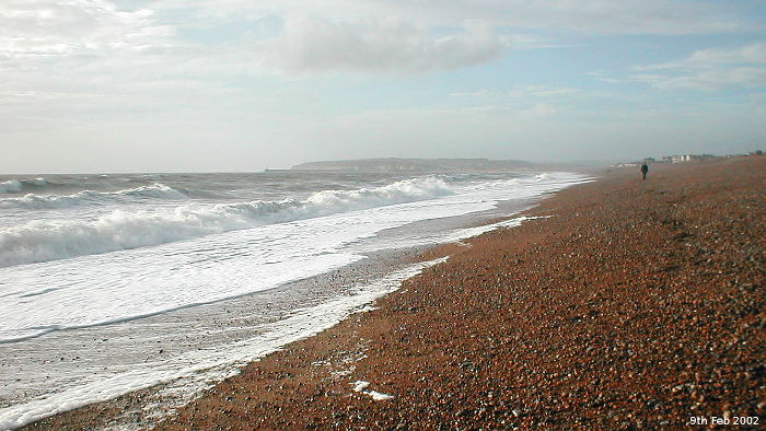 rough sea at Seaford