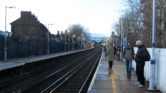 Catford Bridge station this
                              morning